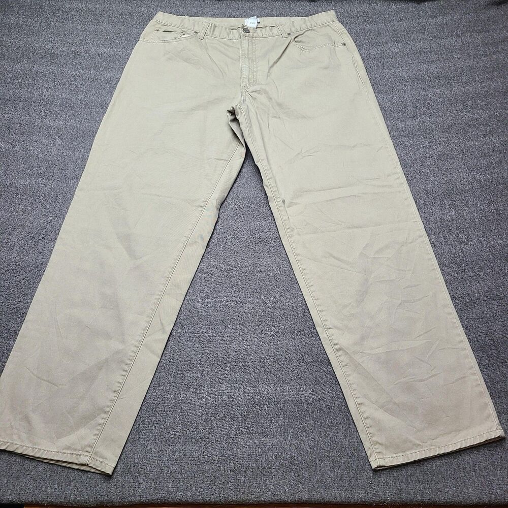Calvin Klein Jeans‎ Pants Mens 38 Khaki Straight Leg 100% Cotton Casual Classic